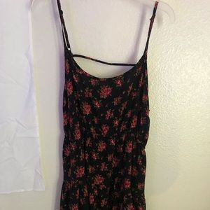ROSE PATTERNED MINI DRESS